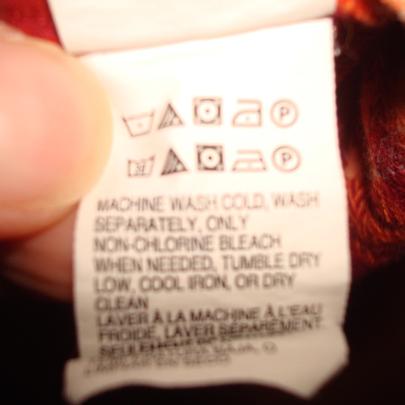 Lucky Brand Red and White Flannel Button Up Small - Picture 4 of 5